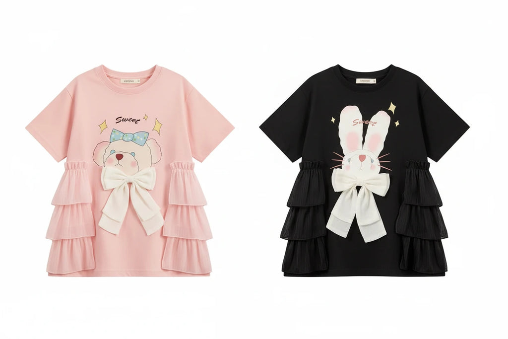 Sommerkleid mit Schleife, Cartoon-Prinzessin