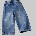 Wide-leg Casual Denim Pants - Kidnor