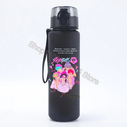 K Pop Demon Hunters Water Bottle Girls Summer Sports Large Capacity
