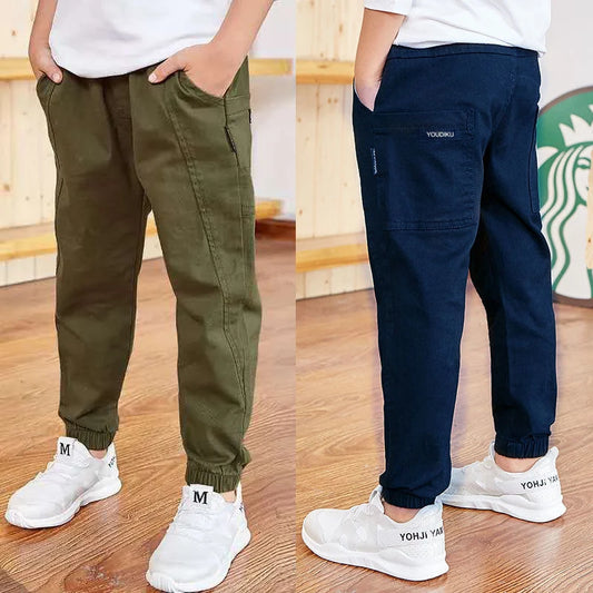 Spring Autumn Cotton Boys Pants Children Trousers Casual Kids Sports Pants