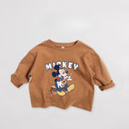 Kids' Mickey Cartoon Long Sleeve Shirt - Disney Character Tee Ages 1-3