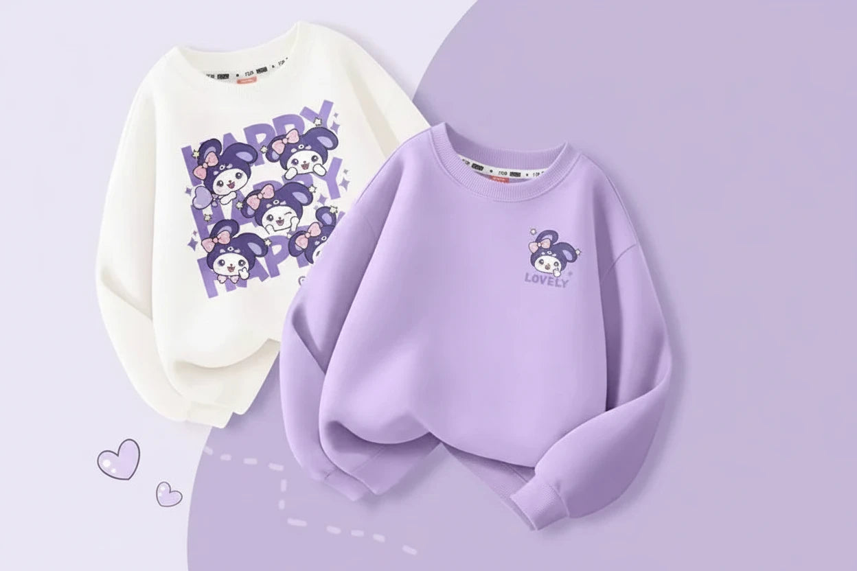 Baby Girls’ Set – Cartoon Long Sleeve ,Soft & Stylish