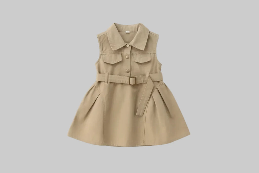 Girls Cargo Vest Dress - Kidnor