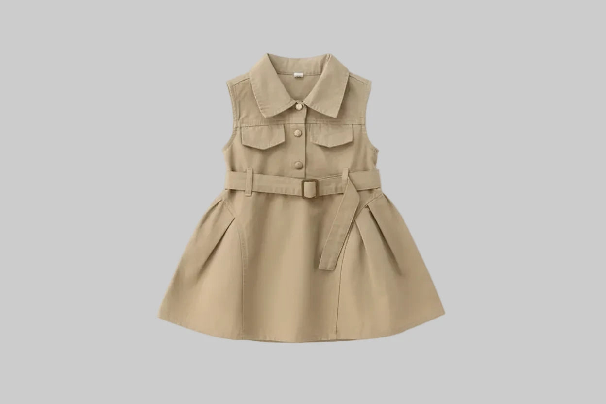 Girls Cargo Vest Dress - Kidnor