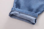 Kids' Distressed Denim Jeans - Fashion Holes Casual Pants Ages 0-5