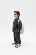 Cotton Hoodie and Pants Two Piece Set Mid-Sized Childrens - Kidnor