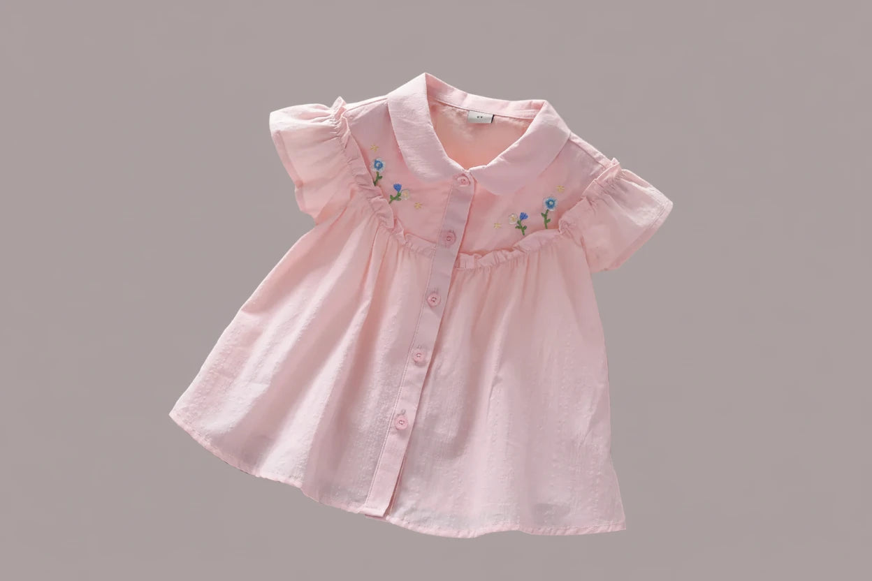 Embroidered Cotton Shirt - Kidnor