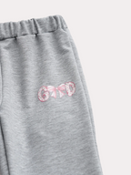 Pink Bow Hoodie and Flared Pants Set - Kidnor