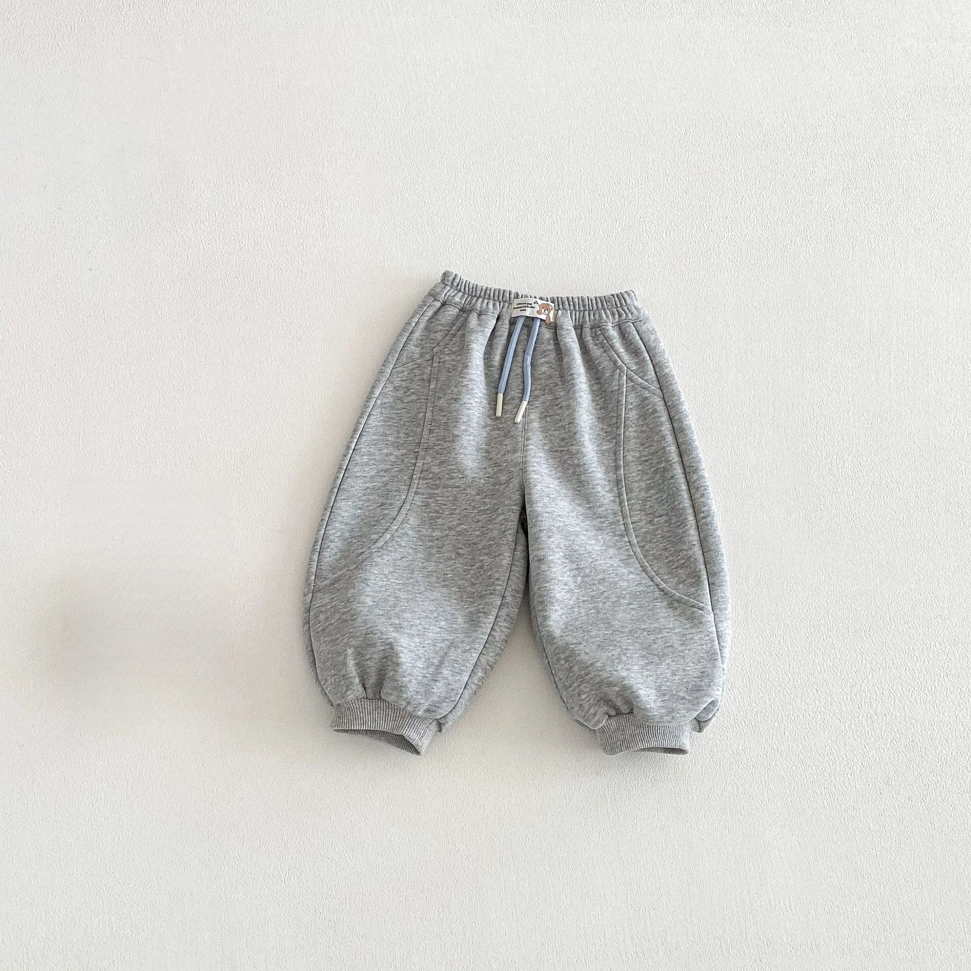 Kids' Korean Style Harem Joggers - Soft Cotton Sport Pants Ages 0-5