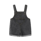 Toddler Denim Overalls - Solid Color Jumpsuit for Kids Ages 1-3