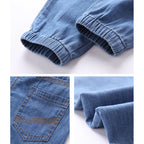 Kinder-Baumwolljeans – Lässige Freizeithose mit elastischem Bund für Jungen und Mädchen