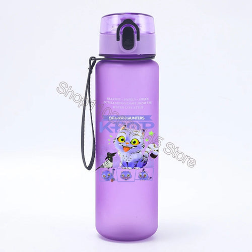 K Pop Demon Hunters Water Bottle Girls Summer Sports Large Capacity
