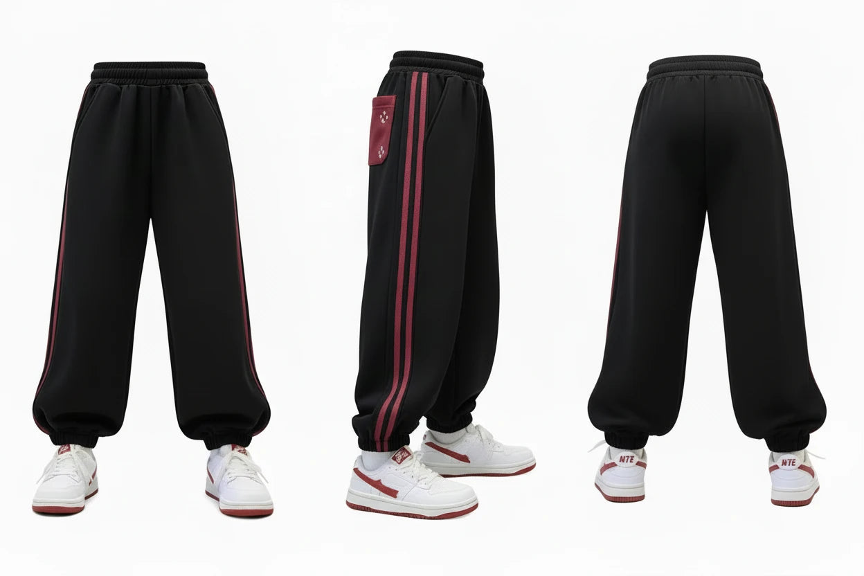Graue Baumwoll-Jogginghose für Jungen – Freizeithose für draußen (10–14 Jahre)