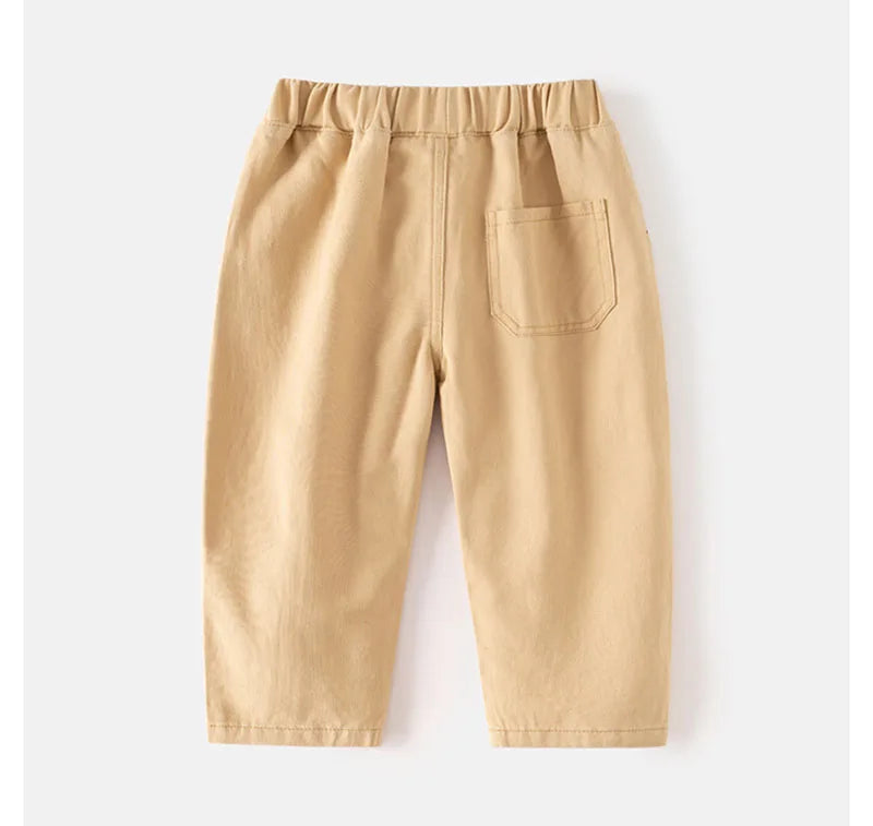 Solid Color Casual Trousers - Kidnor