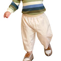 Kids' Casual Loose Pants - Solid Color Ankle Length Trousers with Pockets