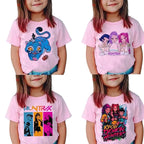 K-pop Girl Group T-Shirt - 100% Cotton Summer Tee for Kids