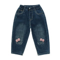 Hello Kitty Jeans, lockere, gerade Passform, Größe 2-8 Jahre