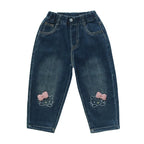 Hello Kitty Jeans, lockere, gerade Passform, Größe 2-8 Jahre