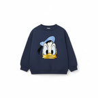 Donald Duck Print Sweatshirt Girls Pink White - Kidnor