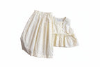 Girls' Polka Dot Blouse & Pants Set - 2-Piece Summer Outfit Ages 4-6