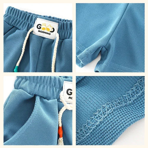 Boys' Candy Color Beach Shorts - Elastic Waist Summer Shorts Ages 4-6
