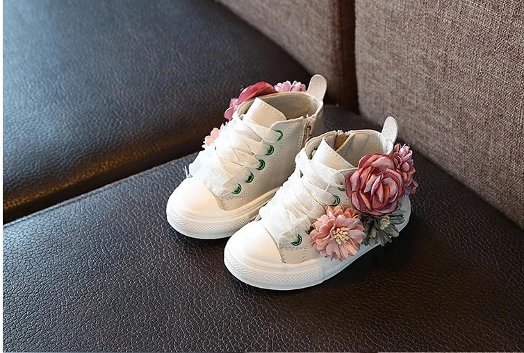 Girls' Princess shoes - Pearl & Rivet Design Waterproof Ankle shoes