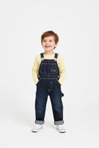 Boys Denim Jumpsuit - Kids Dungarees Overalls with Suspenders