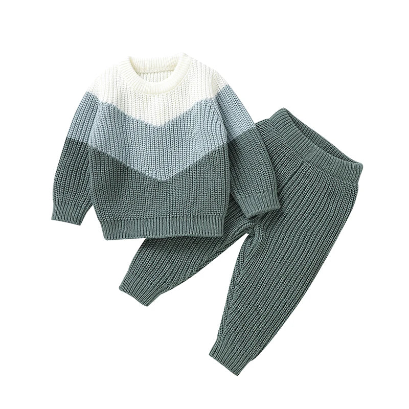 Baby Clothes Set Knit Newborn Girl Boy Long Sleeve