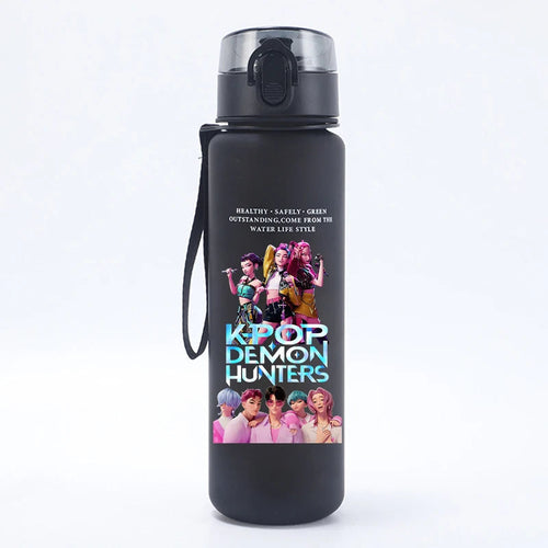 K Pop Demon Hunters Water Bottle Girls Summer Sports Large Capacity