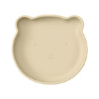 Mamaplan BPA Free Baby Silicone Dining Plate Suction Cartoon Bear Dishes Plate Toddler Feeding Sucker Bowl Training Tableware