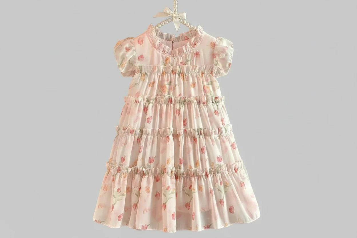 Girls Floral Princess Dress - Kidnor