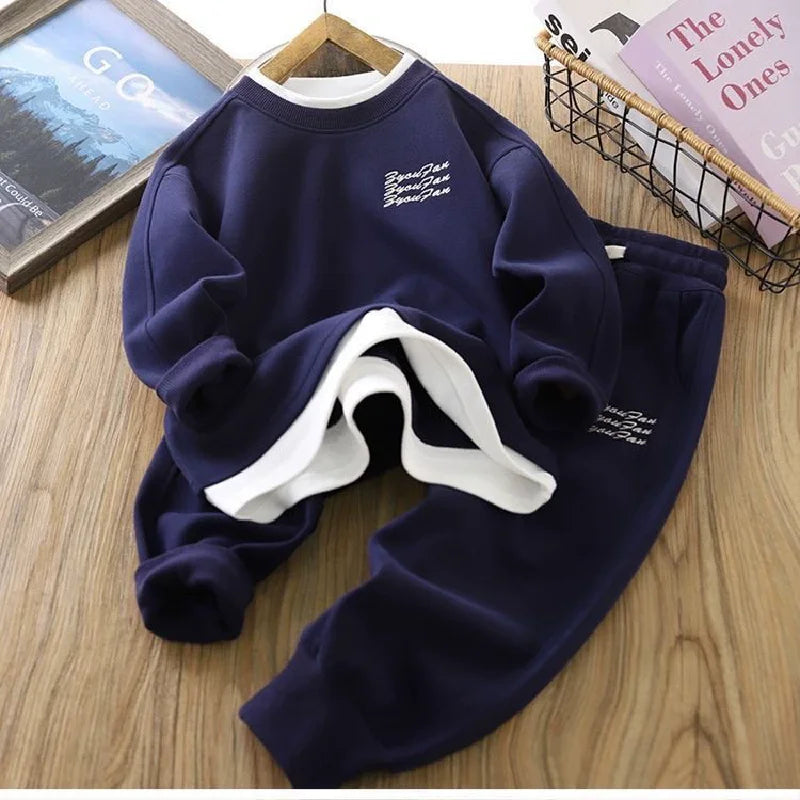 Boys Sweatshirts Sets Pullover+Pants
