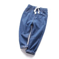 Kinder-Baumwolljeans – Lässige Freizeithose mit elastischem Bund für Jungen und Mädchen