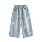3D Butterfly Denim Pants 2-7Y - Kidnor