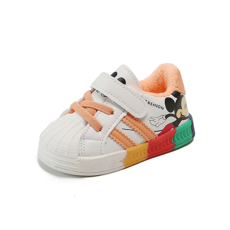 Mickey & Minnie Kids’ Sneakers – Breathable, Soft, Casual Sport Shoes