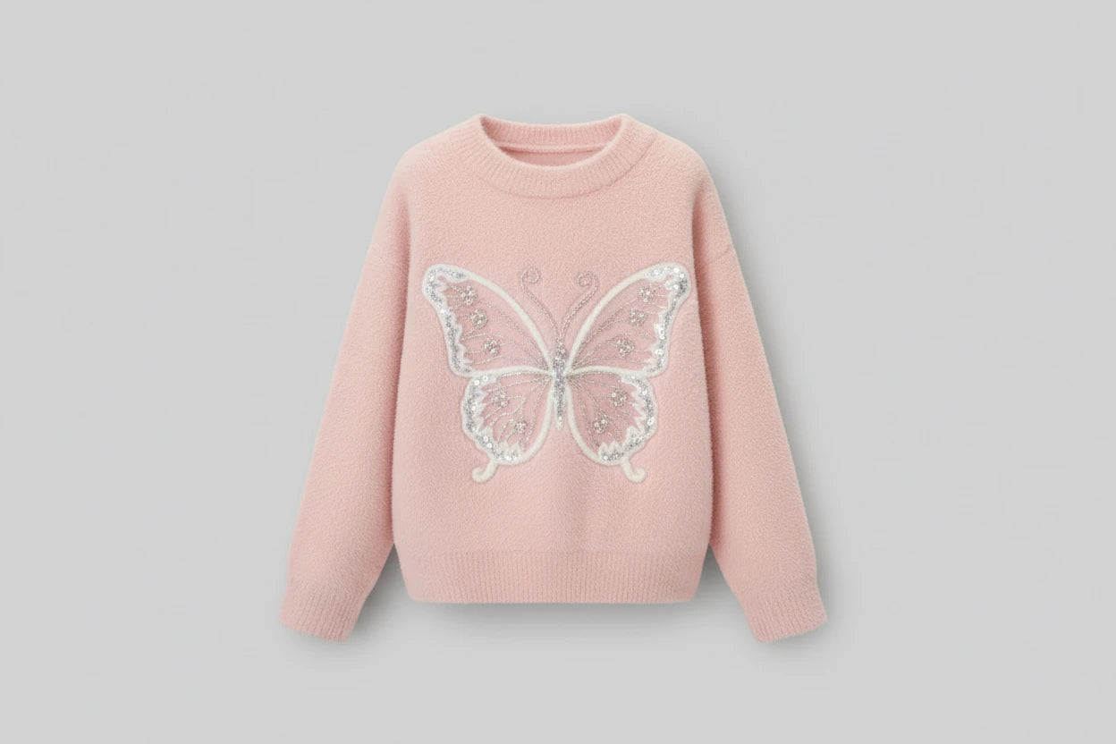 Girl's Knit Sweater Trendy ,Warm, Cozy and Fashionable - Kidnor