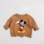 Kids' Mickey Cartoon Long Sleeve Shirt - Disney Character Tee Ages 1-3