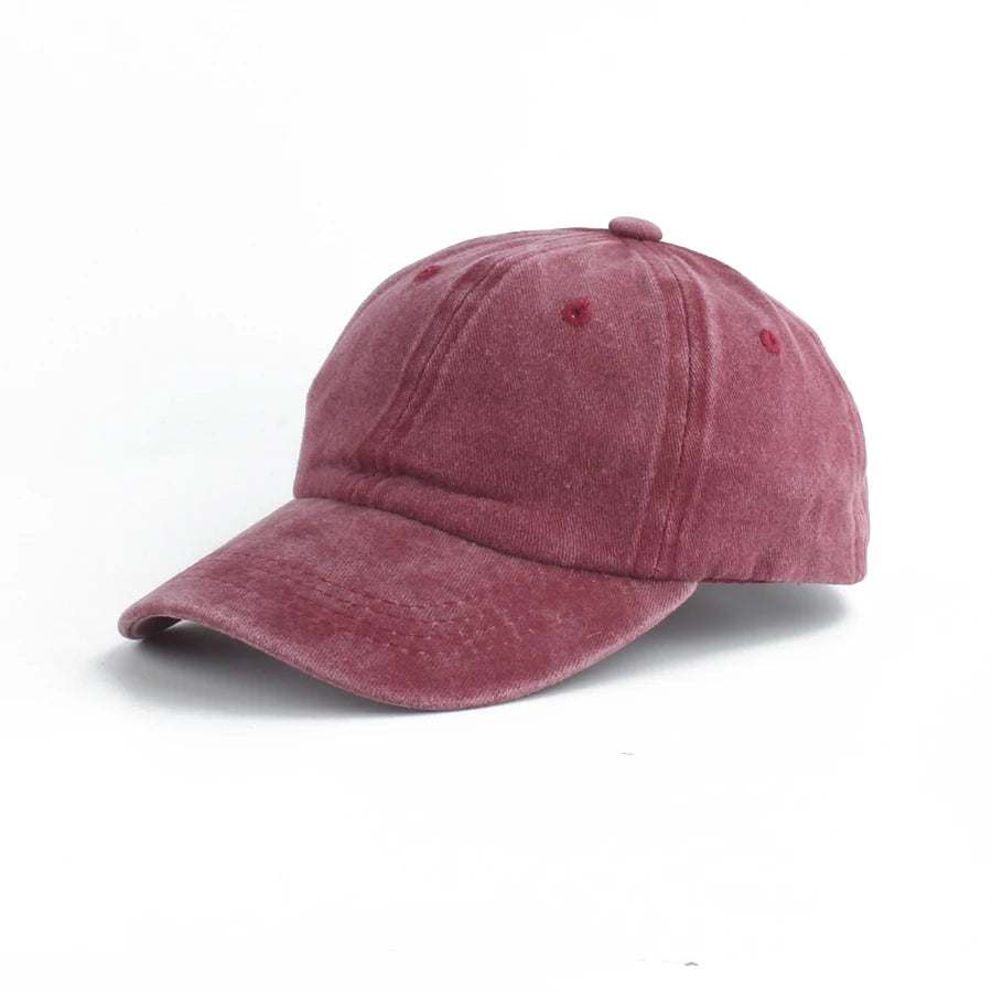 Washed Denim Baseball Cap Kids Boys Girls - Kidnor