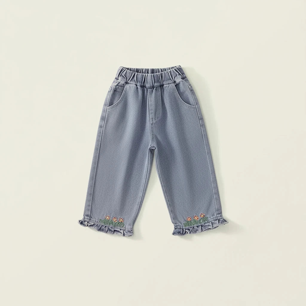 Girls Embroidered Jeans - Kidnor