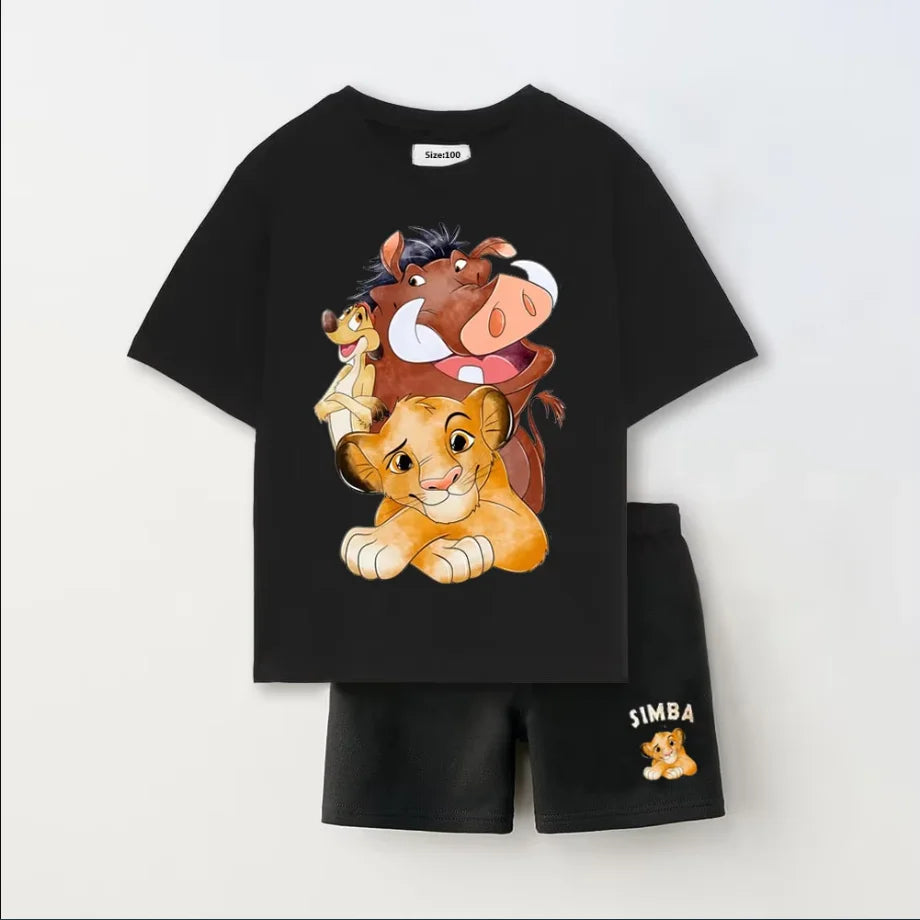 Kids Cotton T-Shirt and Shorts Set - Kidnor