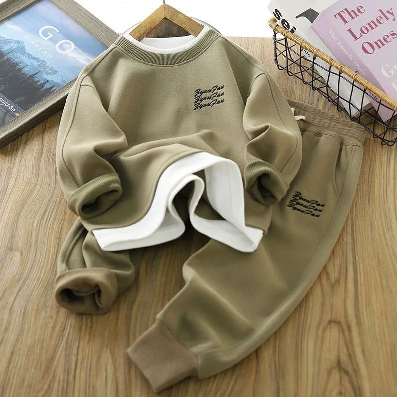 Boys Sweatshirts Sets Pullover+Pants