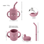 Newborn Feeding Portable Drinkware Baby Food Storage Snacks Cup Infant Sippy Cup Silicone   Feed Water Bottle Baby Accessories