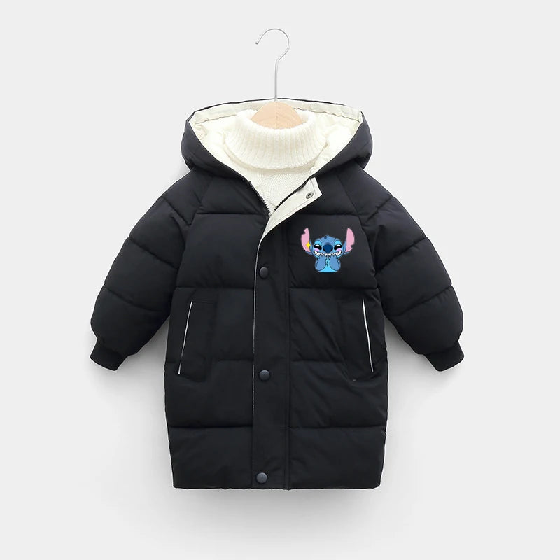 Stitch Kids’ Winter Parka – Cotton-Padded, Warm Down