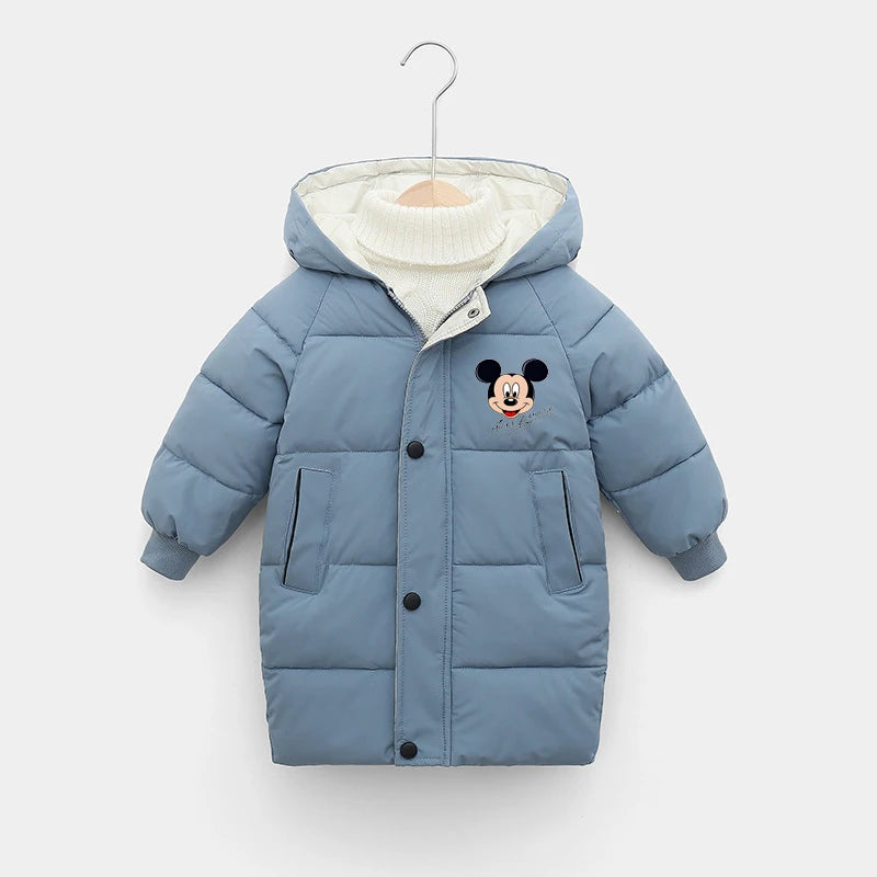 Girls Mickey Hooded Down Jacket - Kidnor