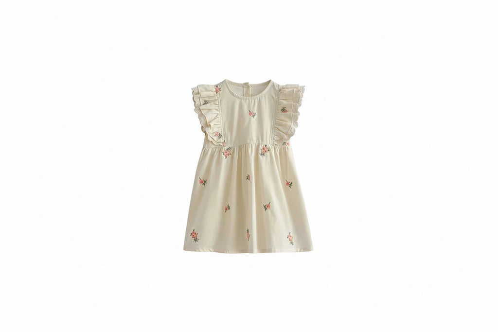 Summer Sleeveless Embroidery Dress - Kidnor