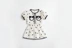 Sommerliches Kurzarm-Shirt-Top & Blumenrock 2-teiliges Set