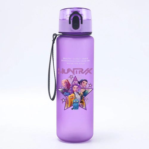K Pop Demon Hunters Water Bottle Girls Summer Sports Large Capacity