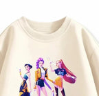 K-Pop Demon Hunters Huntrix Sweatshirts für Kinder, langärmelig, Rundhalsausschnitt