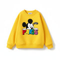 Mickey Printed Long Sleeve Hoodie Sweatshirt - Kidnor