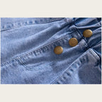 Girls' Denim Shorts - Cotton Elastic Waist Summer Jeans Ages 3-9